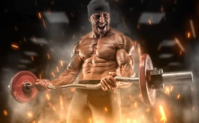 Athlete doing military workout Athlete doing military workout