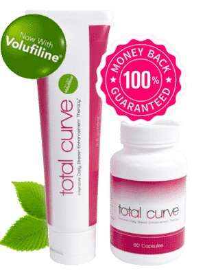 Total Curve shown with breast cream and breast pills