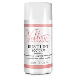 Vollure breast cream shown here in the bust lift dispenser